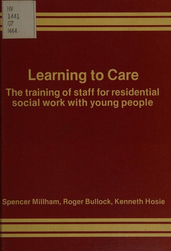 Cover for Learning to care