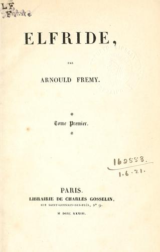 Cover for Elfride.