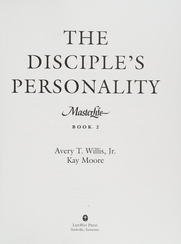 Cover for The disciple's personality (MasterLife)