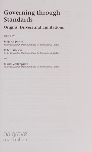 Cover for Governing through standards