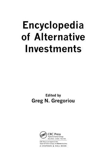 Cover for Encyclopedia of alternative investments
