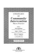 Cover for Strategies of community intervention