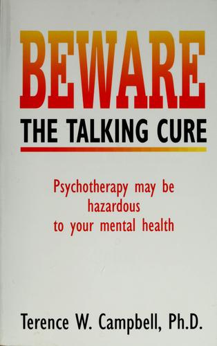 Cover for Beware the talking cure