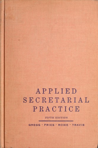 Cover for Applied secretarial practice