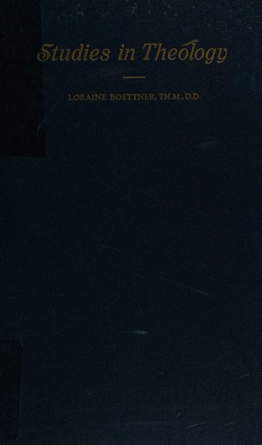 Cover for Studies in theology
