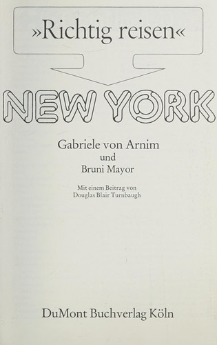 Cover for New York