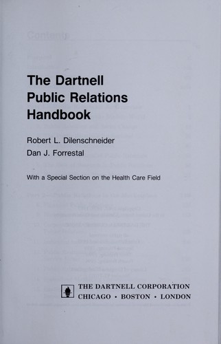 Cover for Dartnell Public Relations Handbook