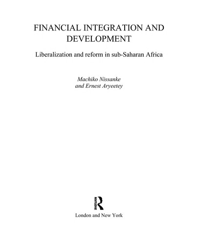 Cover for Financial integration and development