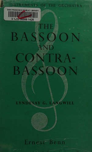 Cover for The bassoon and contrabassoon