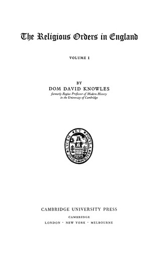 Cover for The Heads of Religious Houses