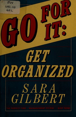 Cover for Go for it--get organized