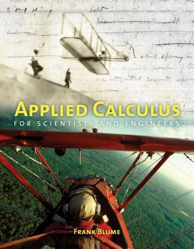 Cover for Applied Calculus for Scientists and Engineers