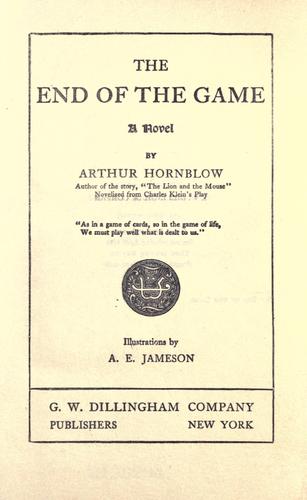 Cover for The end of the game