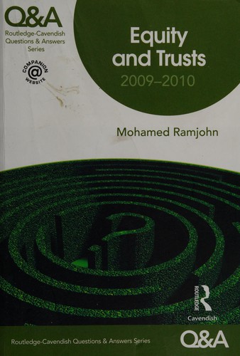 Cover for Equity and trusts, 2009-2010