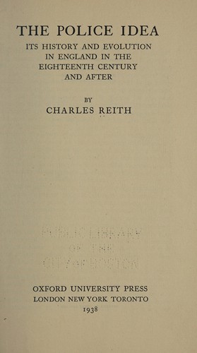 Cover for The police idea