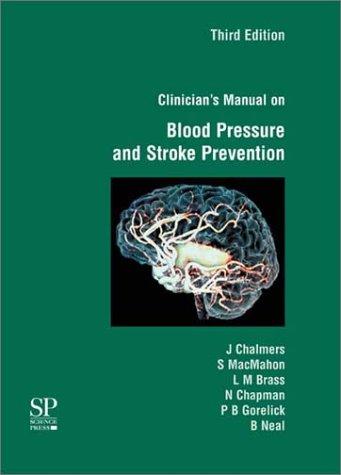 Cover for Clinician's Manual on Blood Pressure and Stroke Prevention