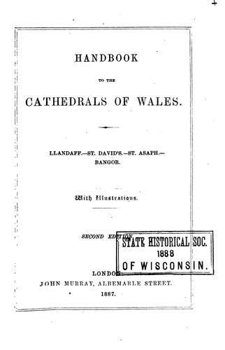 Cover for Handbook to the cathedrals of Wales: Llandaff.-St. David's.-St. Asaph.-Bangor