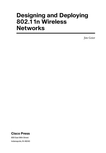 Cover for Designing and deploying 802.11n wireless networks