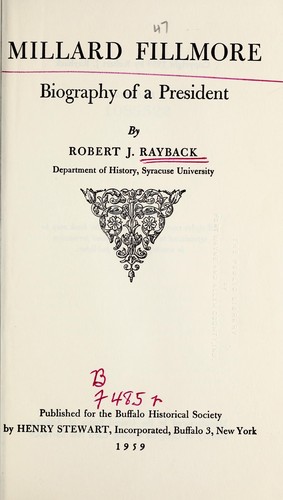 Cover for Millard Fillmore