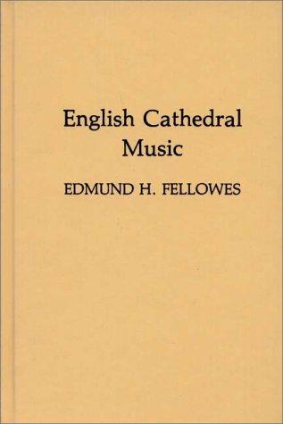 Cover for English cathedral music