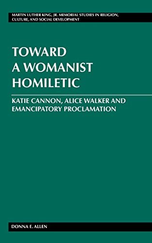 Cover for Toward a womanist homiletic