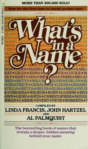 Cover for What's in a name?