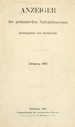 Cover for Anzeiger.