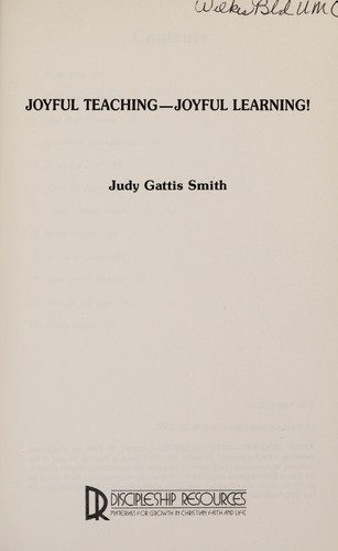Cover for Joyful Teaching - Joyful Learning