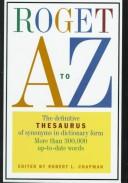 Cover for Roget's A-Z Thesaurus