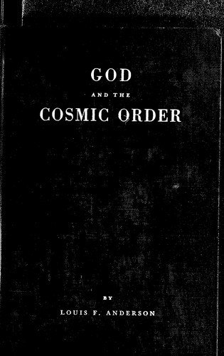 Cover for God and the cosmic order