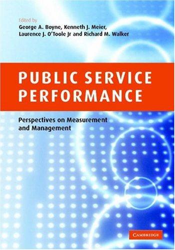 Cover for Public Service Performance