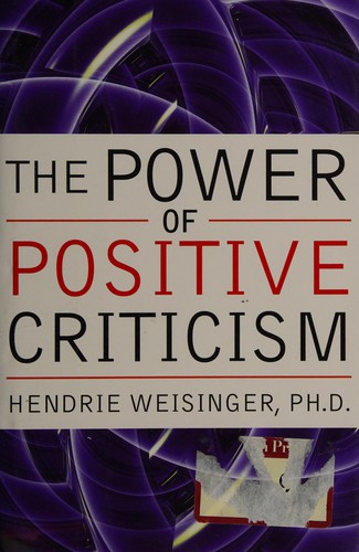 Cover for The power of positive criticism