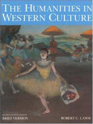 Cover for The humanities in Western culture
