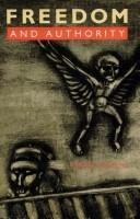 Cover for Freedom and authority