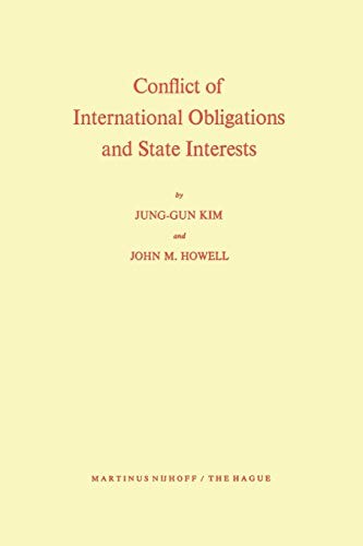 Cover for Conflict of International Obligations and State Interests