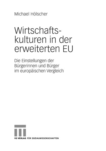 Cover for Wirtschaftskulturen in der erweiterten EU