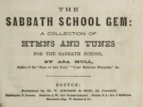 Cover for The Sabbath school gem
