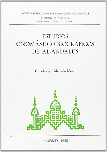 Cover for Estudios onomástico-biográficos de Al-Andalus. Vol. I