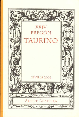 Cover for XXIV Pregón Taurino de Sevilla [2006]