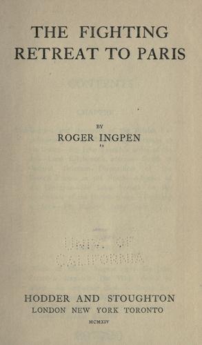Cover for The fighting retreat to Paris