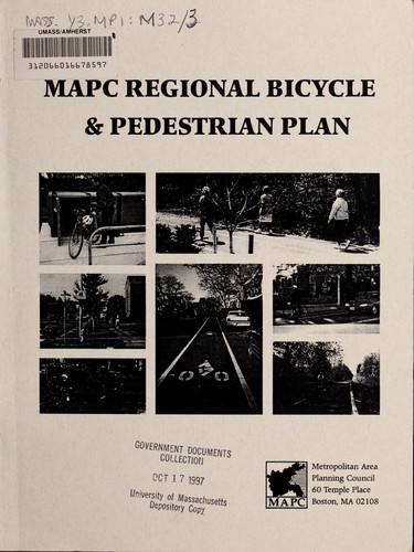Cover for MAPC regional bicycle & pedestrian plan