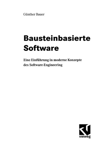 Cover for Bausteinbasierte Software