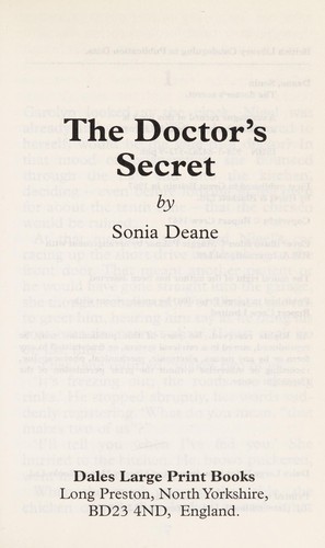 Cover for The doctor's secret