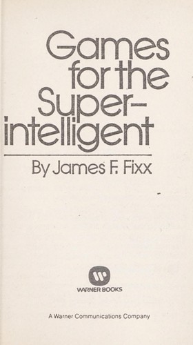Cover for Games for the Super Intelligent