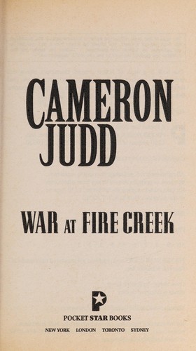 Cover for War at Fire Creek.