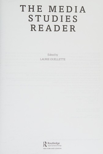 Cover for The media studies reader