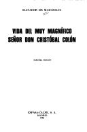 Cover for Vida del muy magnífico Señor Don Cristóbal Colón.