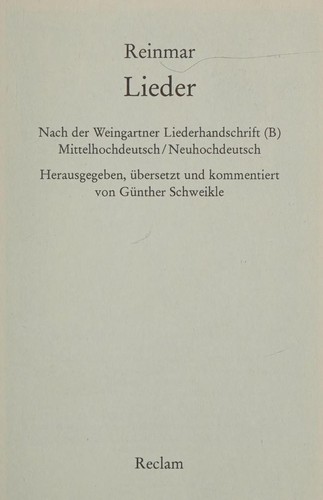 Cover for Lieder