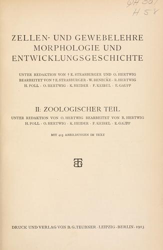 Cover for Zellen- und gewebelehre, morphologie und entwicklungsgeschichte