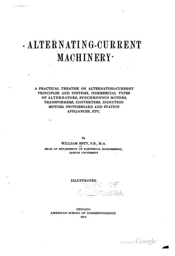 Cover for Alternating-current Machinery: A Practical Treatise on Alternating-current ...